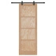 Плъзгаща врата ORKDAL от масивна борова дървесина с комплект аксесоари
