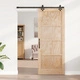 Плъзгаща врата ORKDAL от масивна борова дървесина с комплект за монтаж