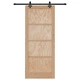 Плъзгаща врата ORKDAL от масивна борова дървесина с комплект за монтаж