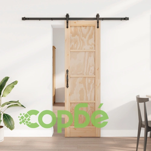 Плъзгаща врата ORKDAL 61x198.5 см от масивна борова дървесина с комплект за монтаж ➤ топ цена ➤ sorbe.bg