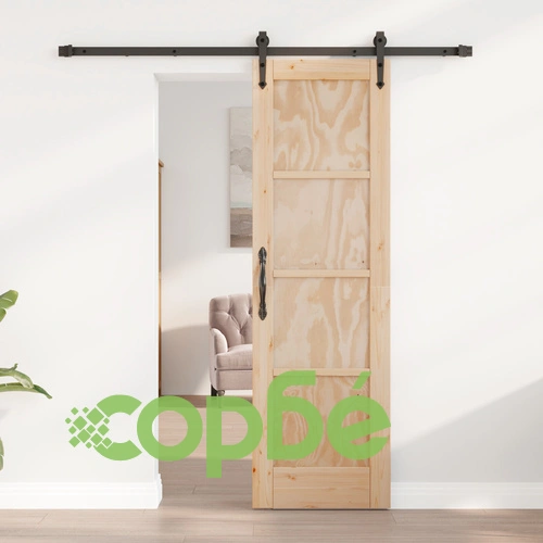 Плъзгаща врата ORKDAL 61x198.5 см от масивна борова дървесина с комплект за монтаж ➤ топ цена ➤ sorbe.bg