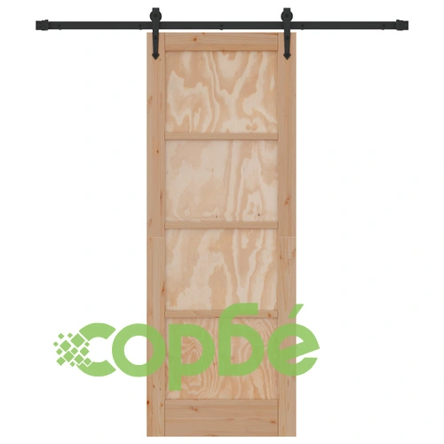 Плъзгаща врата ORKDAL 73.5x198.5x4 см от масивна бор с комплект механизми ➤ топ цена ➤ sorbe.bg