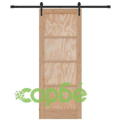 Плъзгаща врата ORKDAL 78x202 см от масивно борово дърво с комплект плъзгащи компоненти ➤ топ цена ➤ sorbe.bg