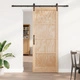 Плъзгаща врата от масивно борово дърво ОРКДАЛ 83x211x4 см с комплект за монтаж