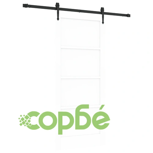 Плъзгаща врата ORKDAL с комплект за монтаж, Бяла 86x198.5x4 см, Солидно борово дърво ➤ топ цена ➤ sorbe.bg