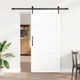 Плъзгаща врата ОРКДАЛ Бяла 93x202x4 см от Масивно Борово Дърво с Комплект за Монтаж