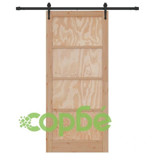 Плъзгаща врата ORKDAL 93x211x4 см от масивна борова дървесина с комплект хардуер ➤ топ цена ➤ sorbe.bg