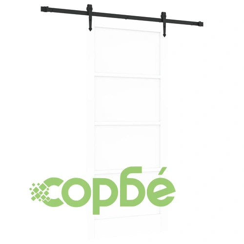 Плъзгаща Врата ОРКДАЛ от Масивно Борово Дърво - Бяла 93x211x4 см с Комплект за Монтаж ➤ топ цена ➤ sorbe.bg