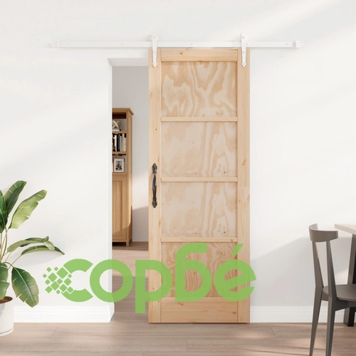 Плъзгаща Врата ORKDAL 73.5x198.5 см от Масивна Борова Дървесина с Комплект за Монтаж ➤ топ цена ➤ sorbe.bg