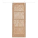 Плъзгаща се врата ОРКДАЛ 78x202 см от масивно борово дърво с включен хардуер