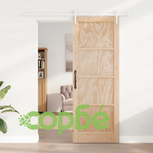 Плъзгаща врата от масивно борово дърво ORKDAL 78x211 см с комплект за монтаж ➤ топ цена ➤ sorbe.bg