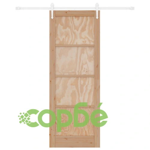 Плъзгаща врата от масивно борово дърво ORKDAL 78x211 см с комплект за монтаж ➤ топ цена ➤ sorbe.bg