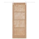 Плъзгаща врата от масивна борова дървесина с комплект за монтаж 83x211x4 см ORKDAL