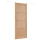 Плъзгаща врата от масивна борова дървесина с комплект за монтаж 83x211x4 см ORKDAL