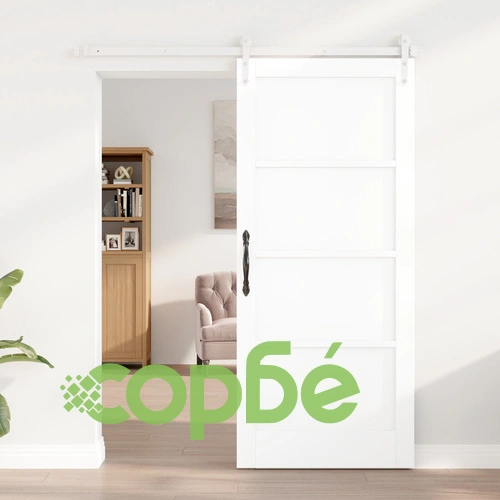 Интериорна плъзгаща врата ORKDAL с комплект за монтаж, Бяла 86x211x4 см от МДФ ➤ топ цена ➤ sorbe.bg