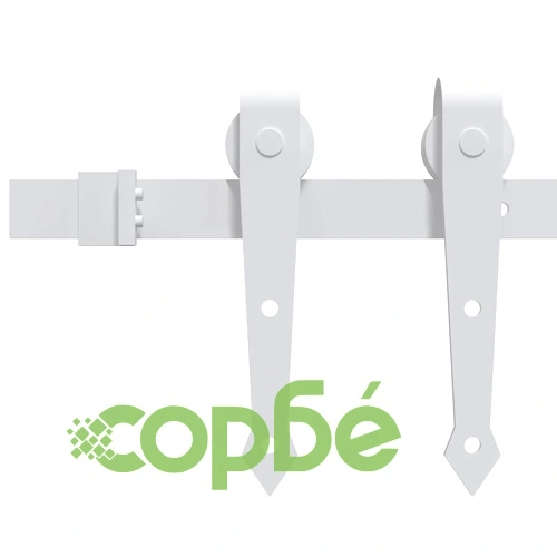 Плъзгаща врата от масивна борова дървесина 93x202 см с комплект механизъм, Вътрешна врата ➤ топ цена ➤ sorbe.bg