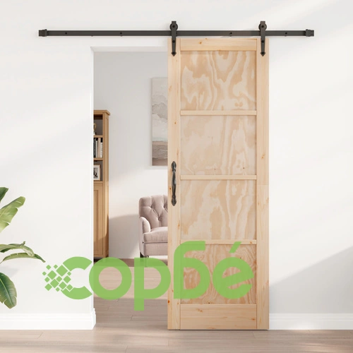 Плъзгаща врата от масивна борова дървесина с комплект за монтаж 73.5x211x4 см ORKDAL ➤ топ цена ➤ sorbe.bg