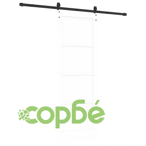 Плъзгаща Интериорна Врата ORKDAL от Масивна Борова Дървесина, Бяла, 78x211x4 см, с Комплект за Монтаж ➤ топ цена ➤ sorbe.bg