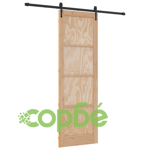 Плъзгаща интериорна врата ORKDAL 78x232 см от масивна борова дървесина с комплект монтажни части ➤ топ цена ➤ sorbe.bg