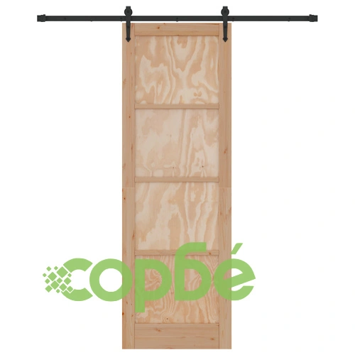 Плъзгаща интериорна врата ORKDAL 78x232 см от масивна борова дървесина с комплект монтажни части ➤ топ цена ➤ sorbe.bg