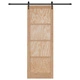 Плъзгаща се врата ORKDAL 83x232x4 см от масивна борова дървесина с релсов механизъм
