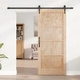 Плъзгаща Интериорна Врата ORKDAL 86x198.5x4 см от Солидна Борова Дървесина с Комплект Механизми