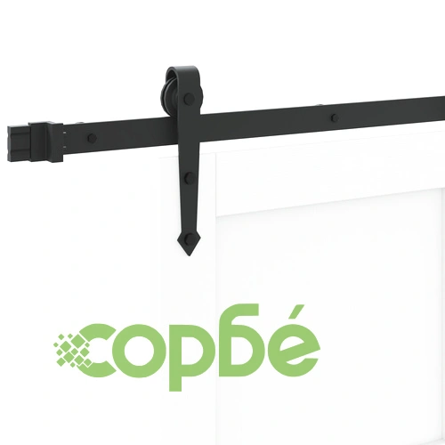 Плъзгаща врата ORKDAL, Бяла 93x202x4 см, от здрава борова дървесина с комплект за монтаж ➤ топ цена ➤ sorbe.bg