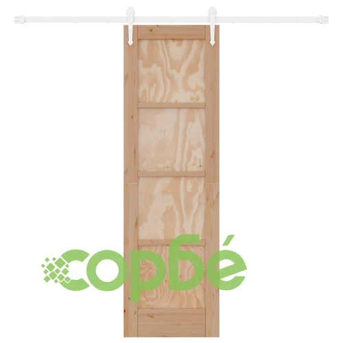 Плъзгаща врата от масивна борова дървесина с комплект обков 61x198.5 см ORKDAL ➤ топ цена ➤ sorbe.bg