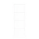 Плъзгаща се врата ОРКДАЛ Бяла 83x211 см от Масивно борово дърво с комплект за монтаж