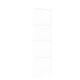 Плъзгаща врата ORKDAL от масивно борово дърво с комплект за монтаж, Бяла, 83x232x4 см