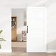 Плъзгаща врата ORKDAL от масивна борова дървесина, бяла, 86x198.5x4 см с комплект механизми