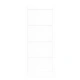 Плъзгаща врата ORKDAL от масивна борова дървесина, бяла, 86x198.5x4 см с комплект механизми