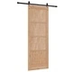 Плъзгаща се врата ORKDAL от борово дърво масив кафяво 78 x 211 см