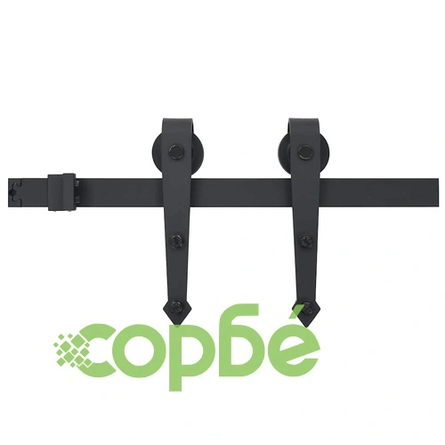 Плъзгаща се врата ORKDAL от борово дърво масив кафяво 78 x 211 см ➤ топ цена ➤ sorbe.bg