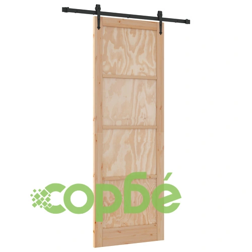 Плъзгаща врата ORKDAL 83x232x4 см от масивен бор с механизми ➤ топ цена ➤ sorbe.bg