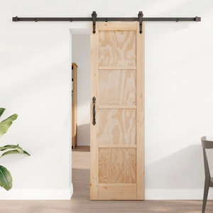 Плъзгаща врата ORKDAL от масивна борова дървесина с комплект фитинги