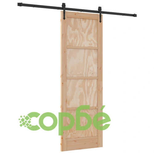Плъзгаща се врата ORKDAL от масивна борова дървесина с монтажен комплект ➤ топ цена ➤ sorbe.bg