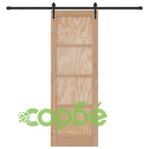 Плъзгаща се врата ORKDAL от масивна борова дървесина с монтажен комплект ➤ топ цена ➤ sorbe.bg
