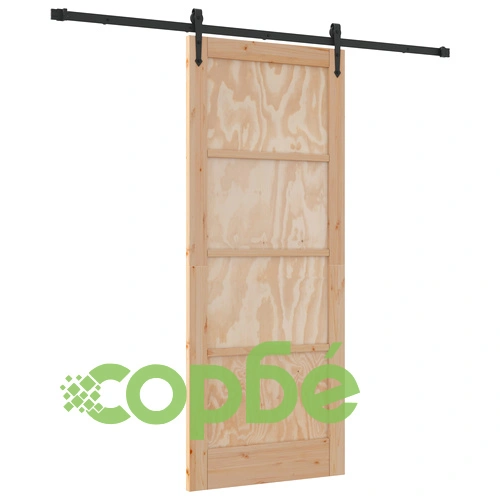 Плъзгаща врата ORKDAL от масивна борова дървесина с комплект за монтаж ➤ топ цена ➤ sorbe.bg