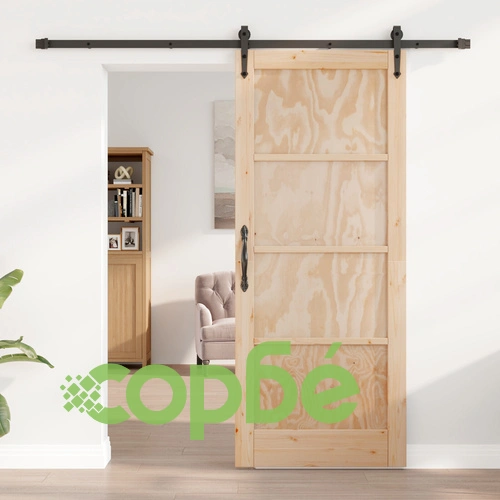 Плъзгаща врата ORKDAL от масивна борова дървесина с комплект за монтаж ➤ топ цена ➤ sorbe.bg