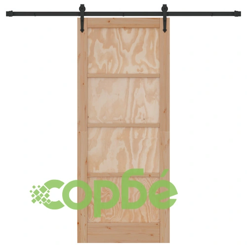 Плъзгаща врата ORKDAL от масивна борова дървесина с комплект за монтаж ➤ топ цена ➤ sorbe.bg