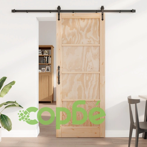 Плъзгаща се врата ORKDAL от масивно борово дърво с комплект механизъм ➤ топ цена ➤ sorbe.bg