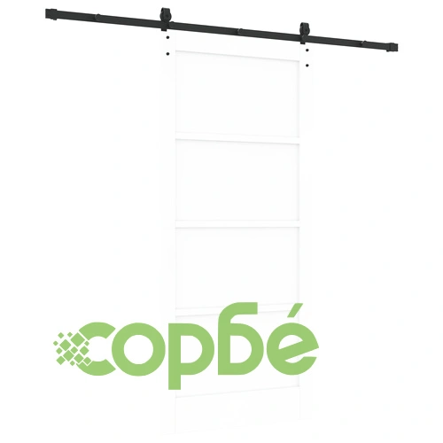 Плъзгаща врата ORKDAL от масивна борова дървесина в бяло ➤ топ цена ➤ sorbe.bg