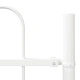 Стоманена градинска ограда с hoop top дизайн, бяла, 3.4x1.2 м, комплект от 2 панела
