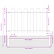 Метална градинска ограда с Hoop Top дизайн, Сиво, 15,3x1,2 м, 9 панела
