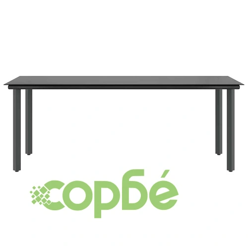 Градински комплект с възглавници 7 части - кафяв полиратан и стъклен плот ➤ топ цена ➤ sorbe.bg
