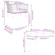 Луксозен градински комплект от 5 части с кафяв полиратан, стъклен плот и кремави възглавници