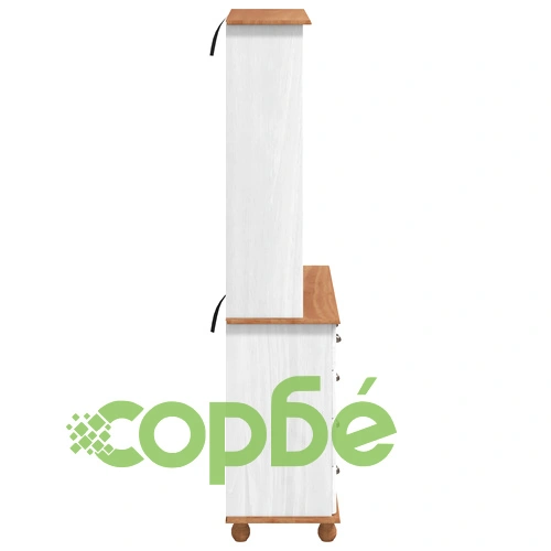 Шкаф ASKIM Бял 91x40x183 см от Масивна Борова Дървесина ➤ топ цена ➤ sorbe.bg