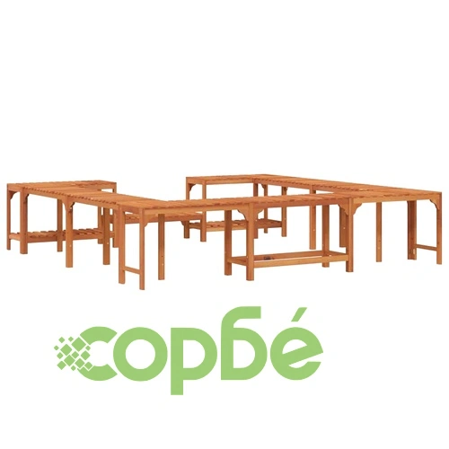Ограждение за джакузи от акациево дърво 250x250 см кафяво ➤ топ цена ➤ sorbe.bg