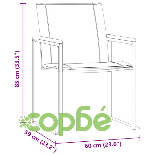 Градински комплект от 5 части с маса 150x90x75 см от масивно акациево дърво ➤ топ цена ➤ sorbe.bg